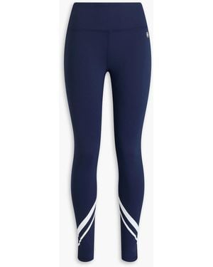 Tory Sport Printed Stretch Leggings - Blue
