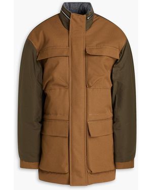 Kassl Two-Tone Cotton-Canvas Jacket - Brown