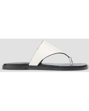 Vince Ellis Leather Sandals - White