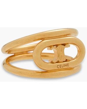 Celine Gold-tone Ring - Metallic
