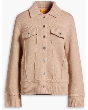 Guest In Residence Jean Cashmere And Wool-blend Jacket - Natural