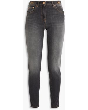 Versace Low-Rise Skinny Jeans - Grey
