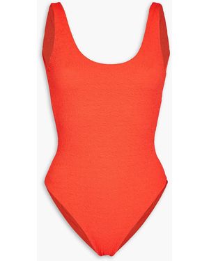 Mara Hoffman Jodi badeanzug aus strukturiertem recyceltem material - Rot