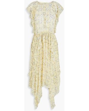 Ulla Johnson Caterina Floral-Print Silk-Georgette Midi Dress - White