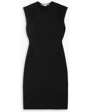 Stella McCartney Miracle Panelled Stretch-Knit Mini Dress - Black