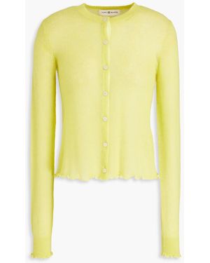 Tory Burch Cardigan aus einer mohairmischung - Gelb