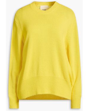 Isabel Marant Davy Oversized Cashmere Jumper - Yellow