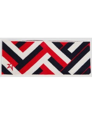Perfect Moment Jacquard-Knit Wool-Blend Headband - Red