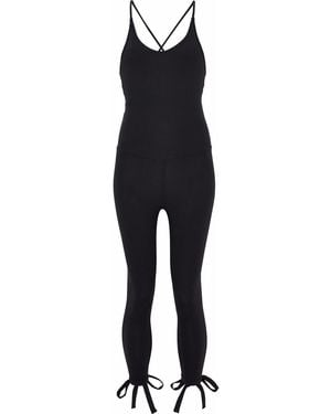 Ba&sh Romy Tie-back Stretch-jersey Bodysuit - Black