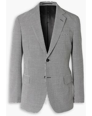 MR P. Slim-Fit Puppytooth Twill Suit Jacket - Grey