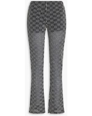 Rag & Bone Gigi Jacquard-Knit Flared Trousers - Grey