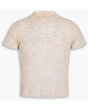 Haikure Alpaca-Blend Top - White