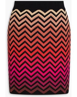Missoni Crochet-Knit Cotton-Blend Mini Skirt - Red