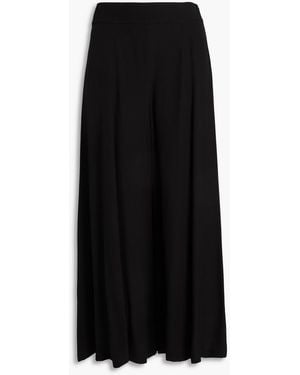 Zimmermann Crepe Wide-Leg Trousers - Black