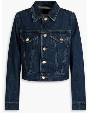 Goldsign Tagore Cropped Denim Jacket - Blue