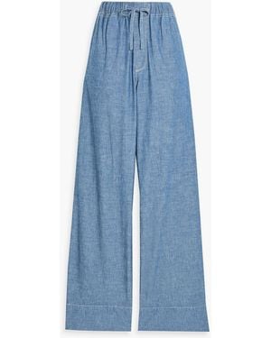 Alex Mill Riley Cotton Straight-Leg Pants - Blue