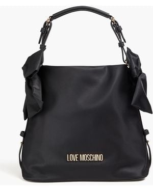 Love Moschino Bow-detailed Shell Shoulder Bag - Black