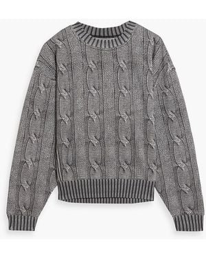 Rag & Bone Miramar Printed Cotton-Fleece Sweatshirt - Gray