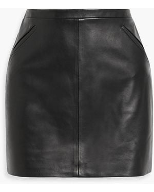 Tom Ford Leather Mini Skirt - Black