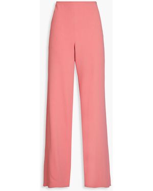 Emporio Armani Crepe Wide-leg Pants - Pink