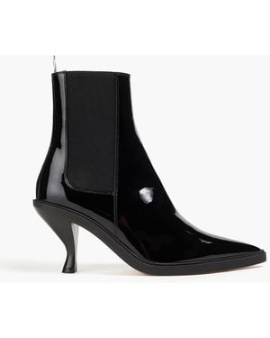 Thom Browne Patent-leather Ankle Boots - Black