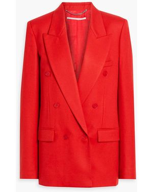 Stella McCartney Double-Breasted Wool Blazer - Red