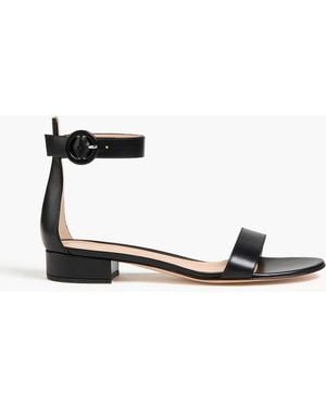 Gianvito Rossi Portofino 20 Leather Sandals - White