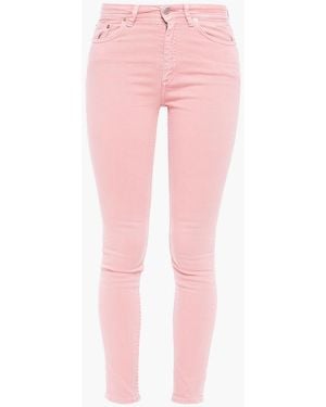 Acne Studios Cropped Mid-rise Skinny Jeans - Pink