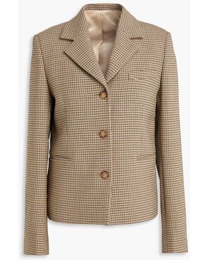 TOTEME Houndstooth Tweed Blazer - Natural