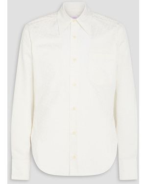 ERL Satin-Jacquard Shirt - White