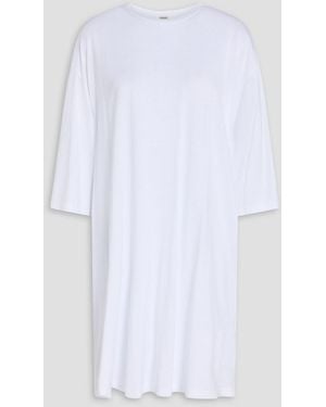 TOTEME Tencel Lyocell And Cotton-Blend Jersey Mini Dress - White