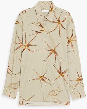 Dries Van Noten Floral-Print Cotton-Poplin Shirt - Natural
