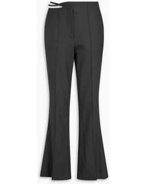 Holzweiler Twill Flared Trousers - Black