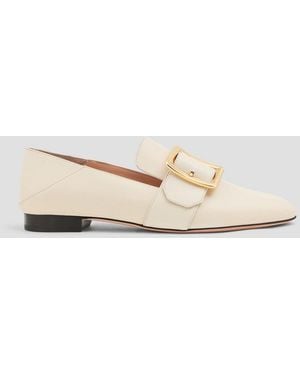 Bally Janelle buckled leather loafers - Weiß