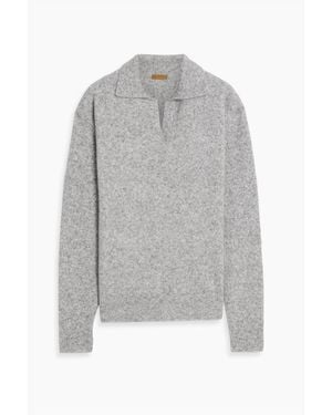 LE17SEPTEMBRE Knitted Polo Sweater - Gray