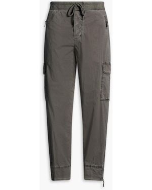James Perse Stretch-Cotton Cargo Trousers - Grey