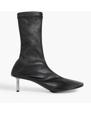 Jil Sander Leather Sock Boots - Black