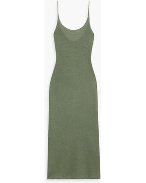 Onia Linen Midi Dress - Green