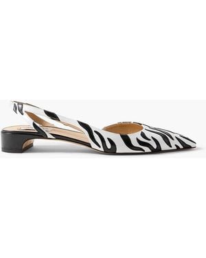 Gabriela Hearst Delia Appliquéd Leather Slingback Court Shoes - Multicolour