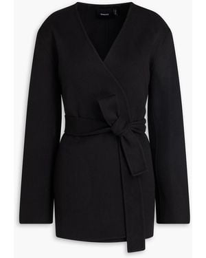 Theory Cashmere-felt Coat - Black