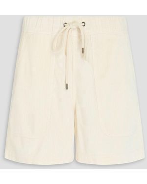 James Perse Cotton-Blend Corduroy Shorts - Natural