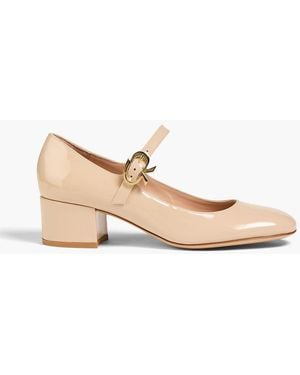 Gianvito Rossi Mary-jane-pumps aus lackleder - Natur