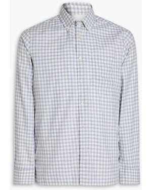 Officine Generale Arsene Gingham Cotton-Twill Shirt - Blue