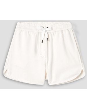 Brunello Cucinelli Cotton-Jersey Shorts - White