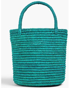 Sensi Studio Tote bag aus stroh - Blau