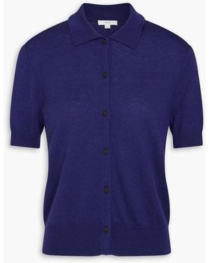 Vince Wool And Cashmere-Blend Shirt - Blue
