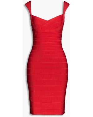 Hervé Léger Bandage Mini Dress - Red