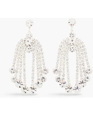 Magda Butrym Silver-tone Crystal Earrings - White