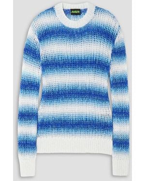 AGR Gestreifter pullover aus einer baumwollmischung - Blau