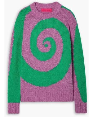 The Elder Statesman Cashmere And Silk-Blend Bouclé Jumper - Pink